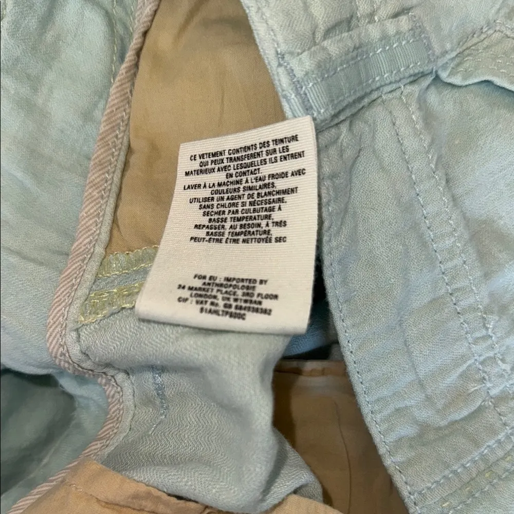 Pilcro and the Letterpress Aguamarine Flare Wide Leg Jeans 52%linen 48%cotton - Image 10