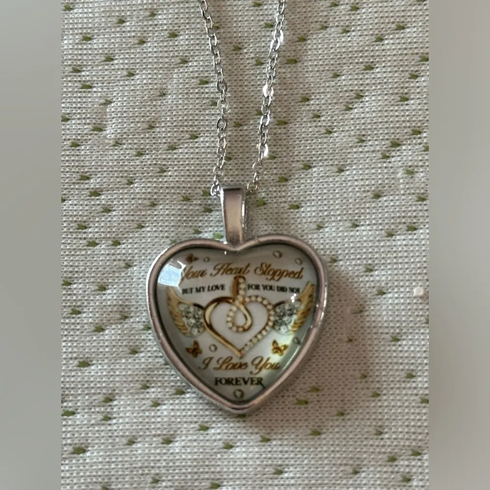 My Love Heart Necklace NWT Silver - Image 2