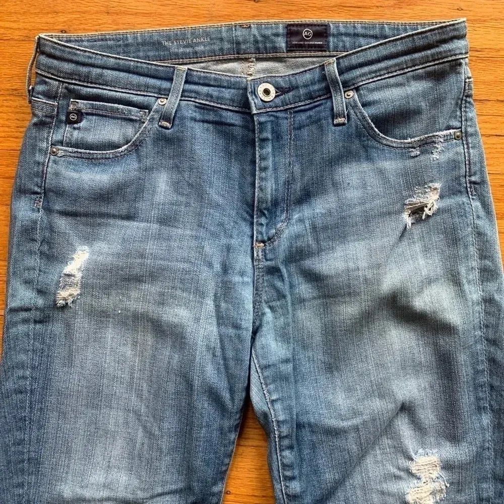 AG Adriano Goldschmied The Stevie Ankle Distressed Jeans Women’s‎ Size 28R - Image 6