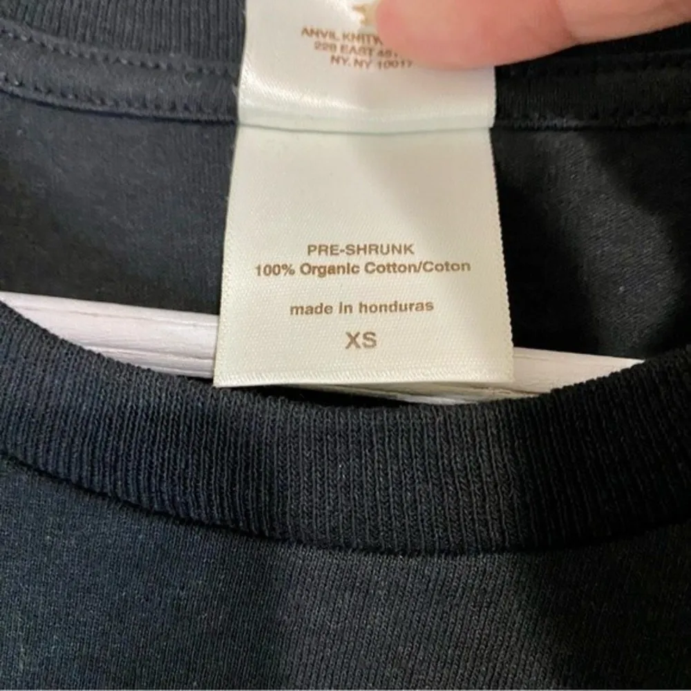 Anvil  Organic Women’s Basic Short Sleeve Crewneck Tee Shirt Black Size XS NWOT - Image 7