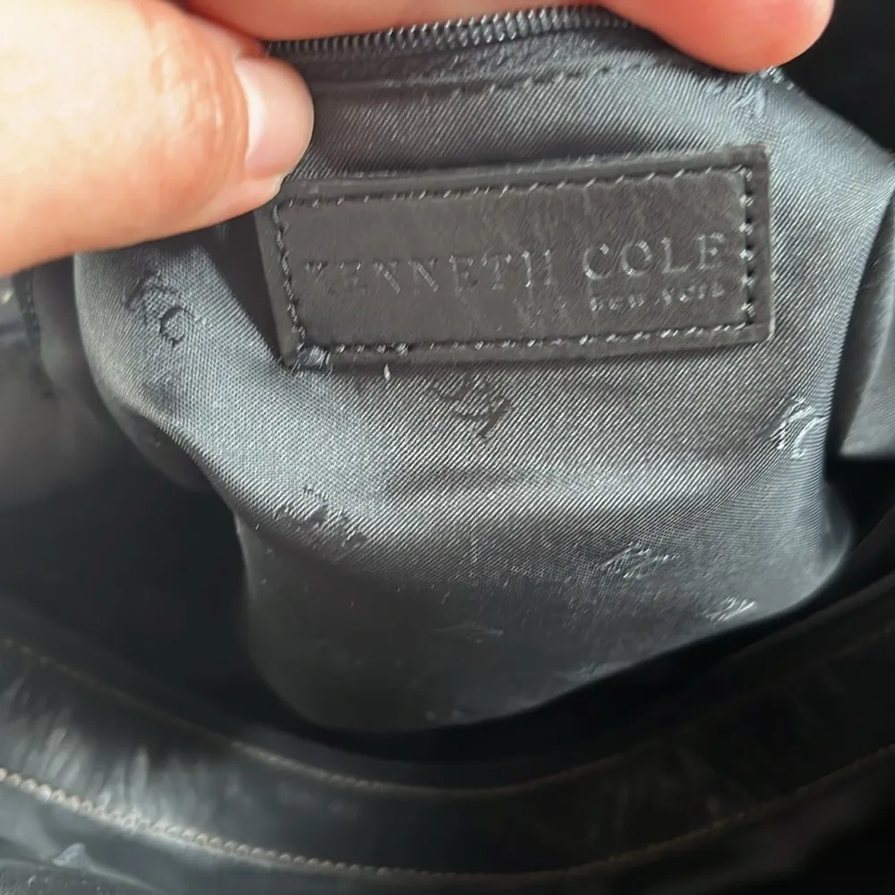 Black Full Lamb Skin leather Women Shoulder bag. - Image 10