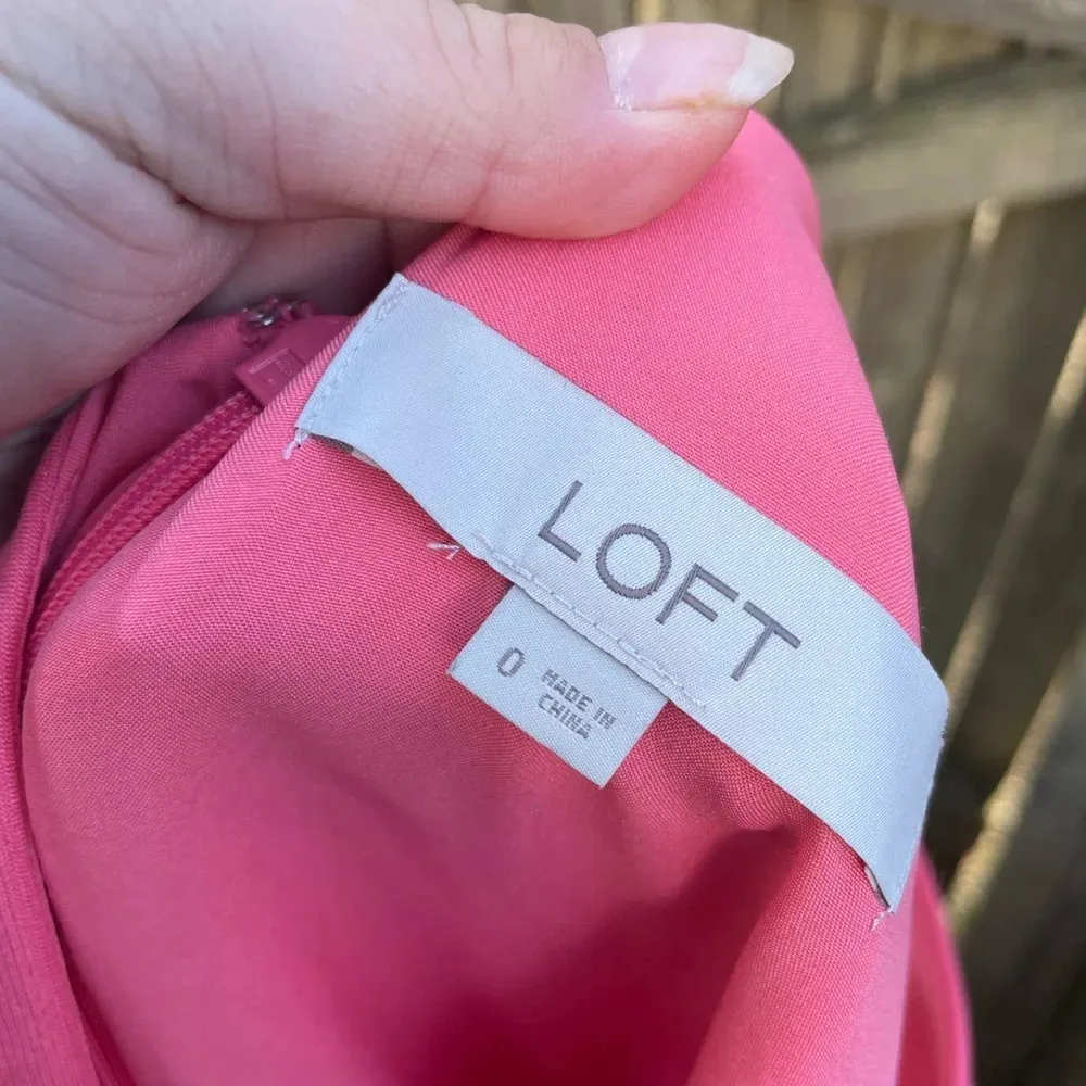 LOFT BUBBLEGUM PINK SHEATH DRESS - Image 4