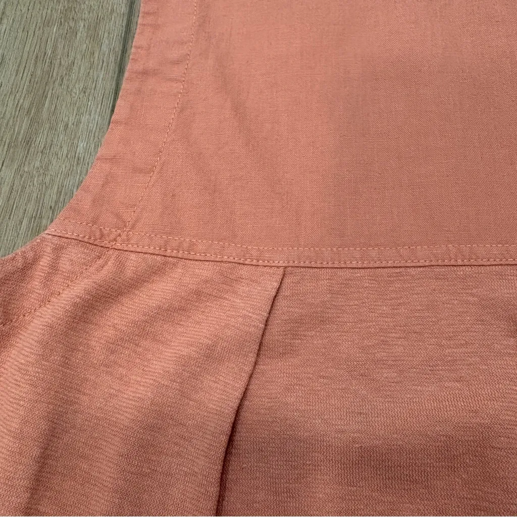 🌟POETRY🌟 KNIT & WOVEN TANK TOP HEMP ORGANIC COTTON BLEND ORANGE SZ 4 - Image 9