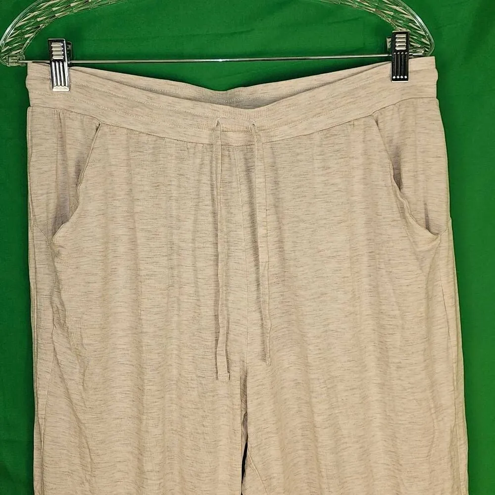 Tommy John Womens Cream Downtime Jogger Lounge‎ Pants Large - Image 3