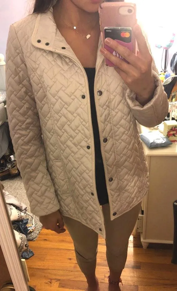 Liz Claiborne Beige Over Coat - Image 4