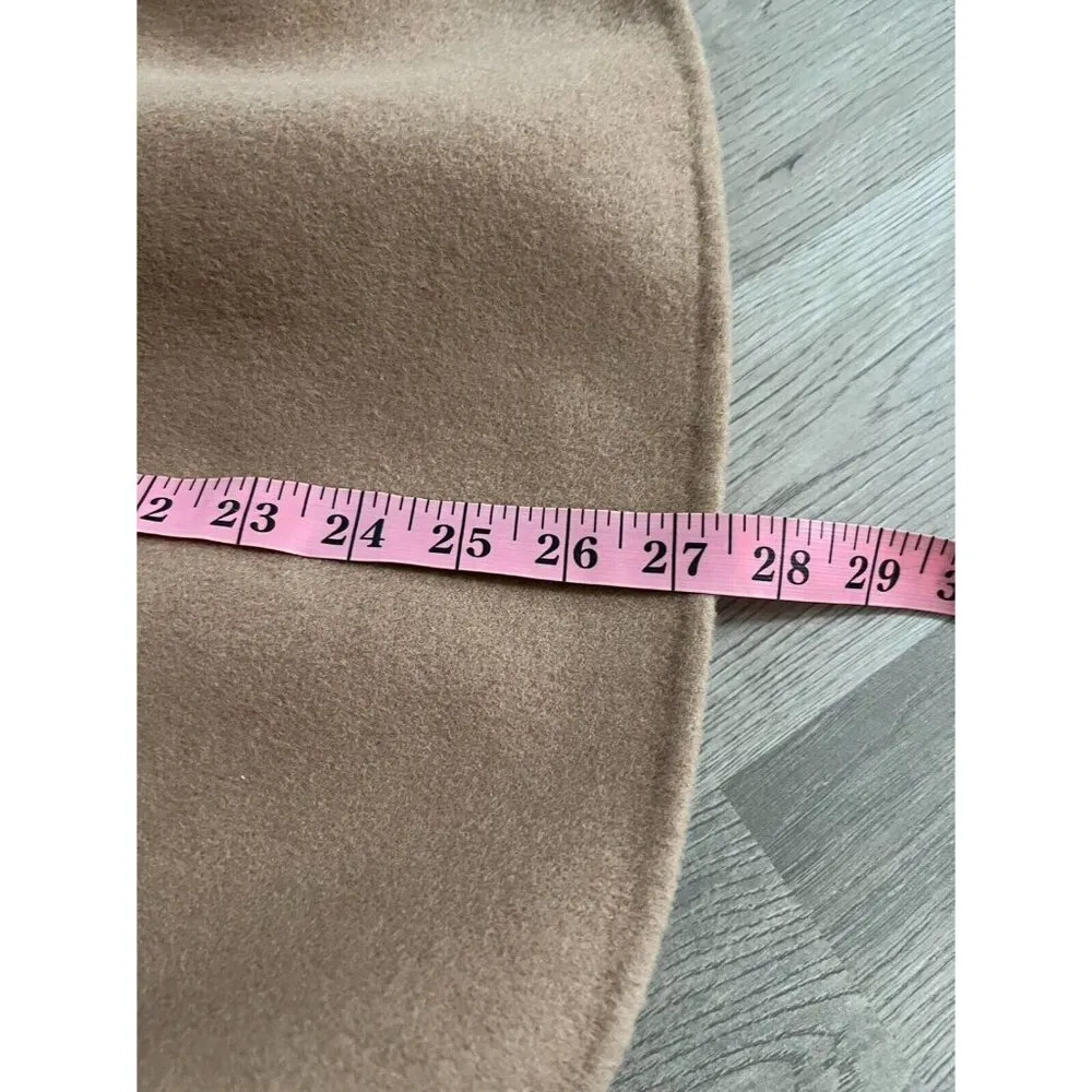Stylein Premium Cashmere Wool Blend Short Coat Camel/sand Mix Size M - Image 9