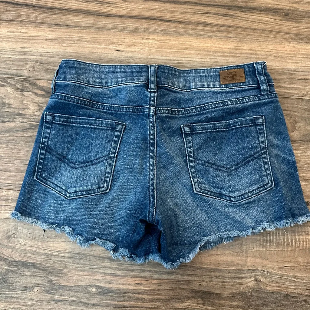 O'Neill Distressed Blue Jean Shorts - Image 2