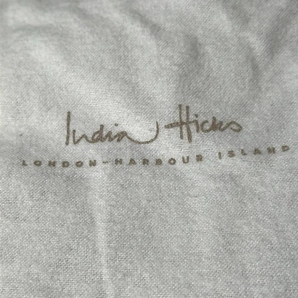 India Hicks Moonlight Metallic Gold Black Leather Clutch Wristlet NEW - Image 12