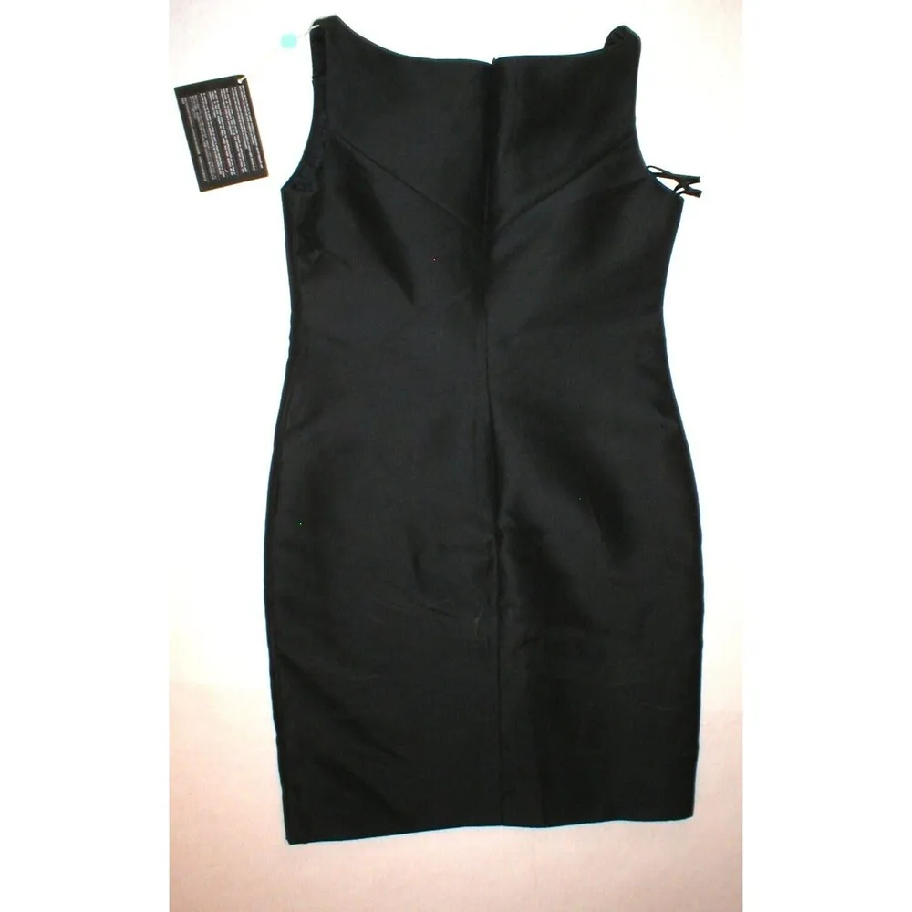New Womens NWT Designer Valentino 10 LBD Black Dress Sleeveless Italy Gorgeous - Image 9