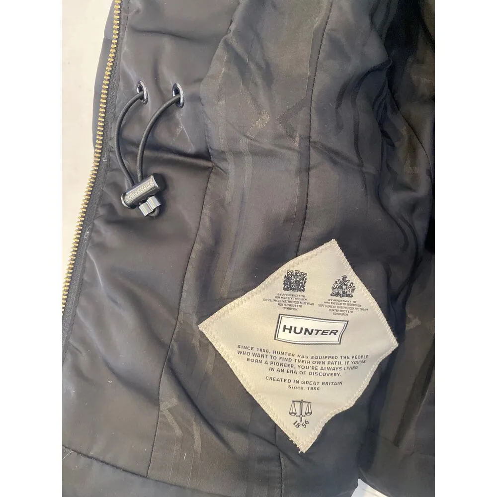 Hunter Refined Women’s Black Puffer Jacket Coat Sz Sm Zip Polyester Down Winter - Image 9