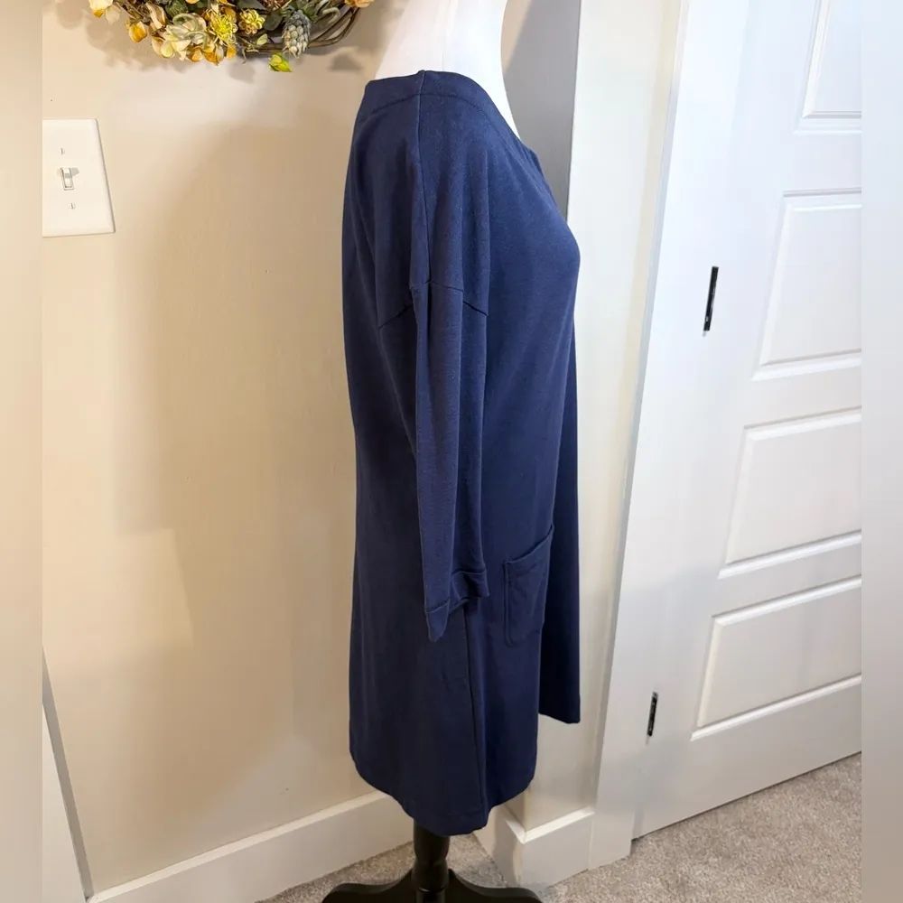 LILLY PULITZER Joyce UPF 50+ French Terry Dress w/ Pockets in True Navy Sz M - Image 6