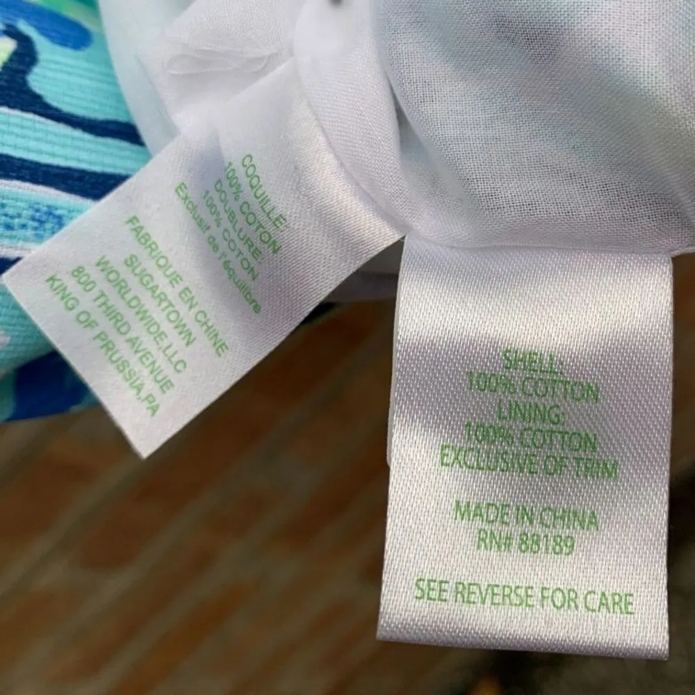 Lilly Pulitzer Mila Shift Dress Indigo Sunset Swim Sand Dollars Shells  M/L - Image 3