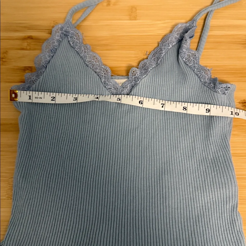 Urban Outfitters Size Extra Small Women's Teen Girl Blue Ribbed Cami - Image 4