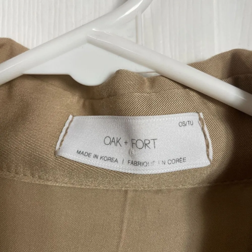 Oak + Fort drawstring button down shirt Size undefined - Image 2