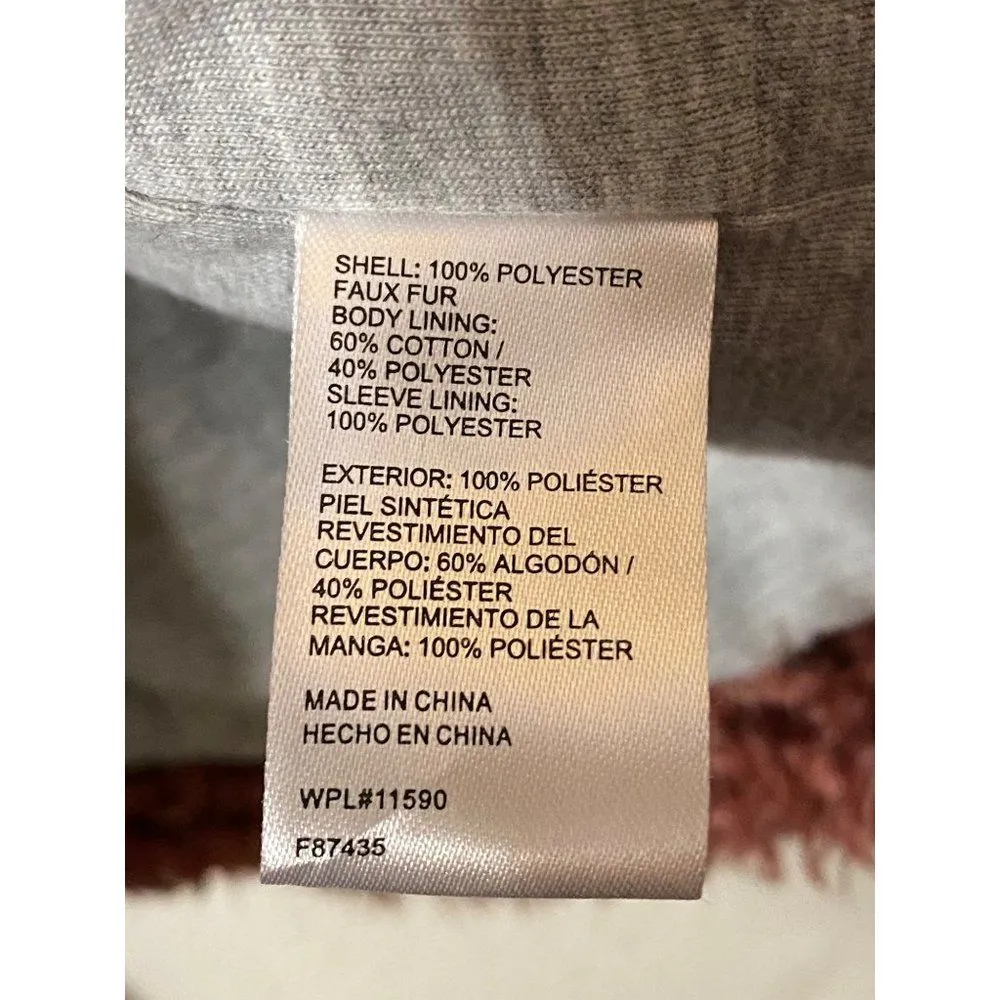 Weatherproof Vintage Women's Frosty Tipped Sherpa Pullover Wine Size XL Soft‎ - Image 8