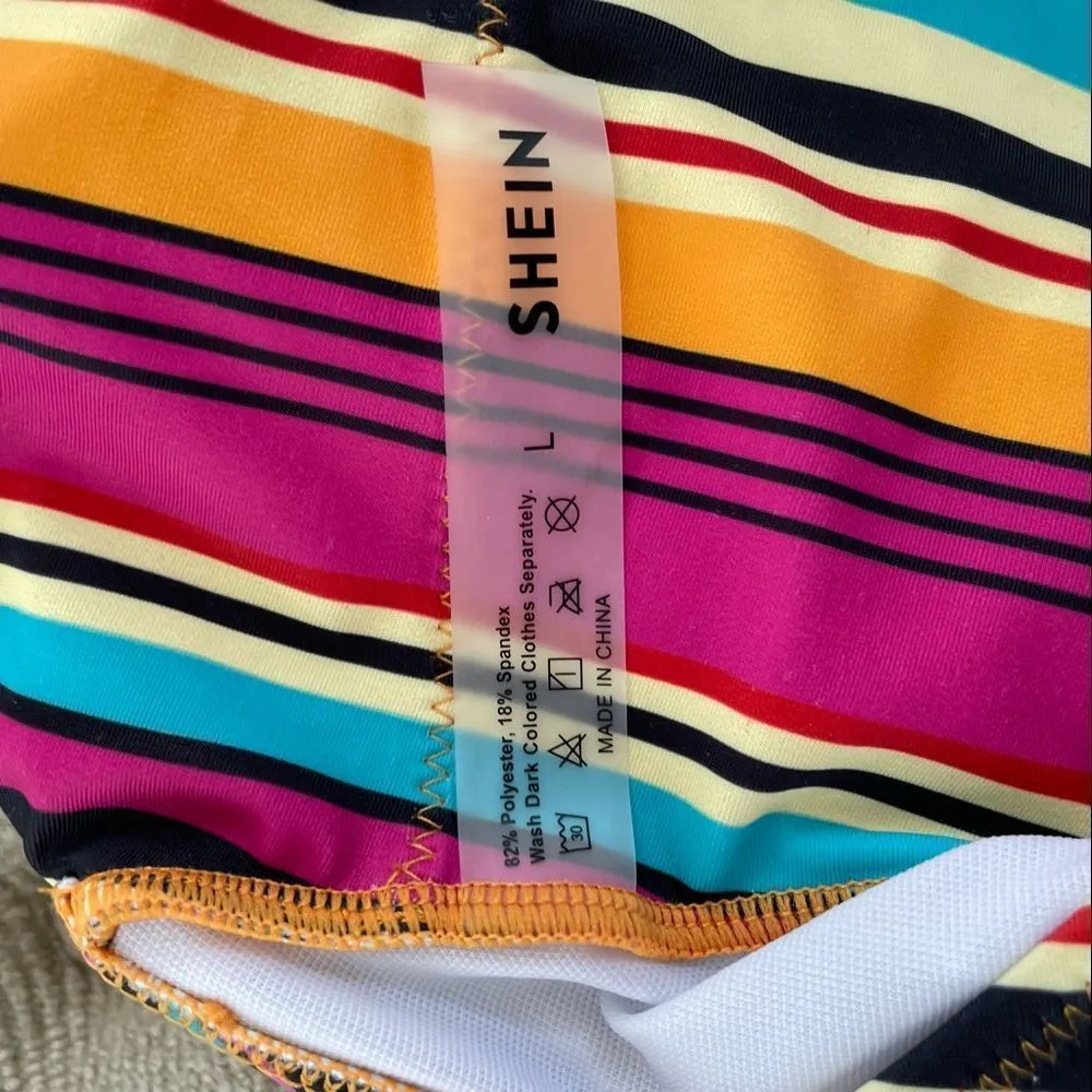 Shein Plungling Neckline One Piece Swimsuit L - Image 4