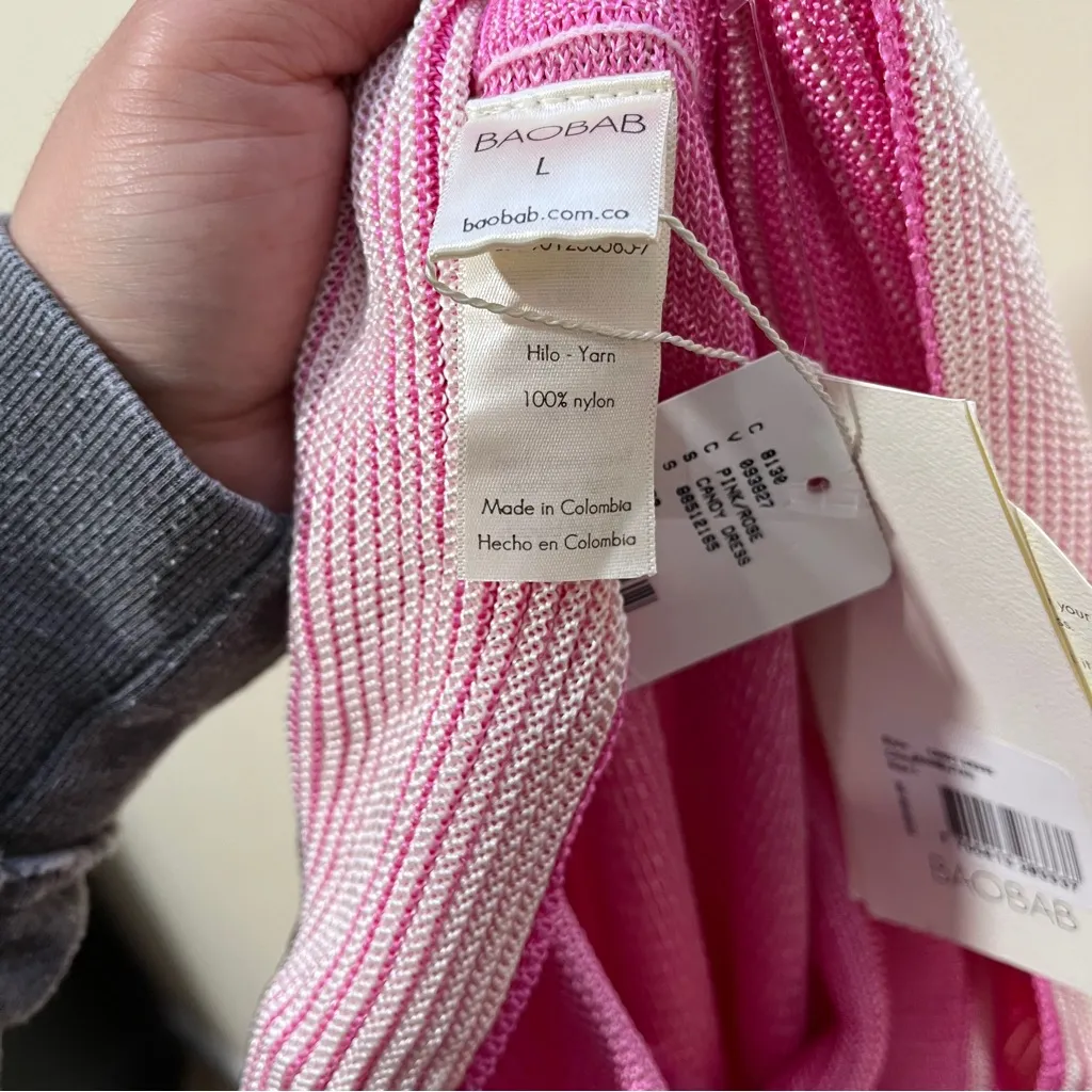 NWT Baobab Candy Dress in Rambutan size large pink
Long maxi dress length 66in - Image 8