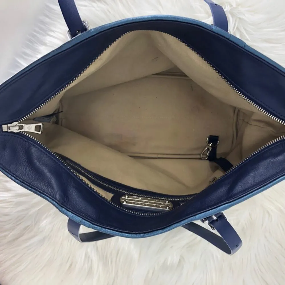 Longchamp Lm Cuir Lagoon Zipper Tote Shoulder Bag - Image 9