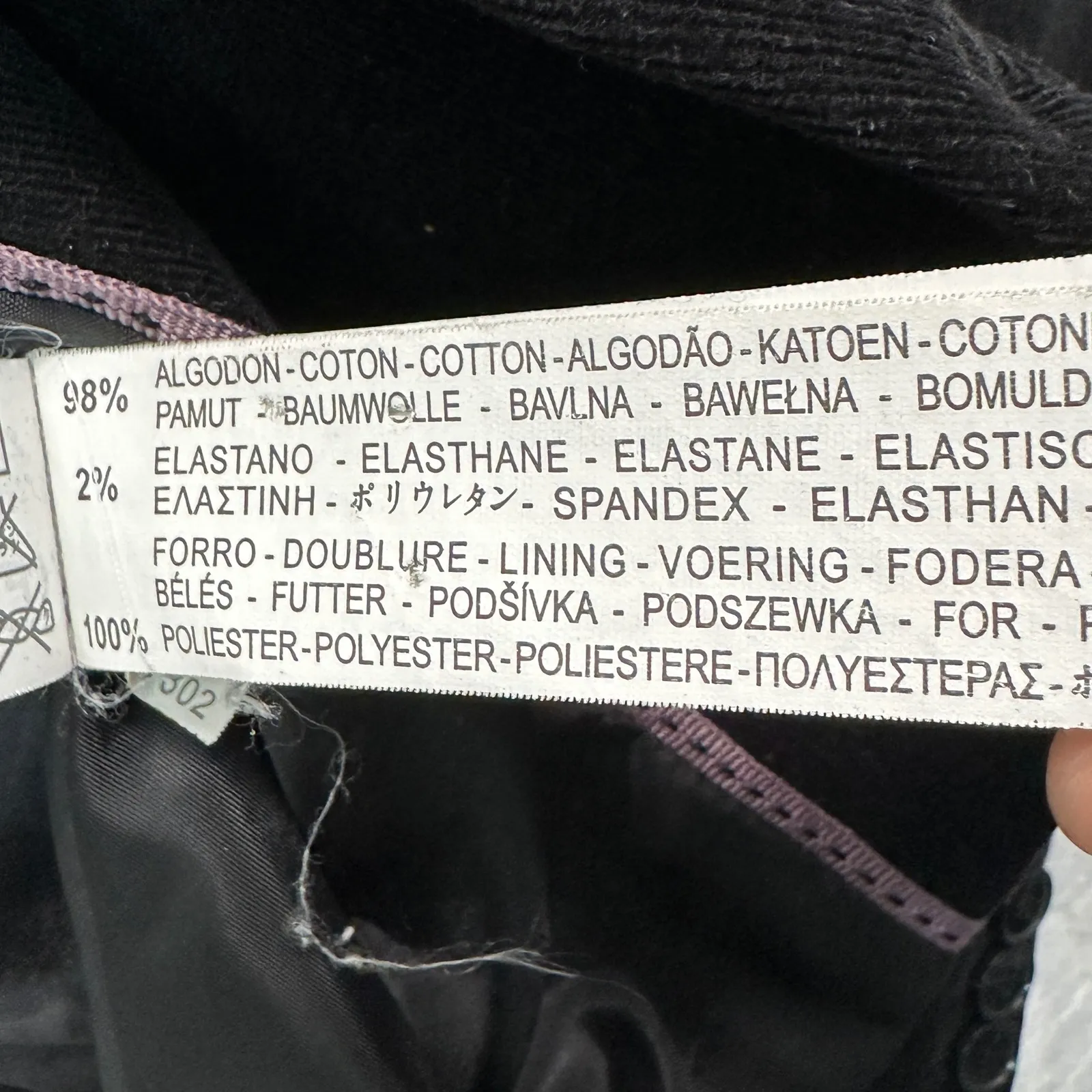 Zara Basic Womens Corduroy Blazer Jacket S Black Dark Academia Office Minimalist - Image 4