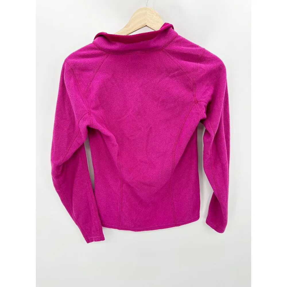 The North Face Pullover Women XS Purple Mauve Fleece Quarter Zip Long Sleeve - Image 2