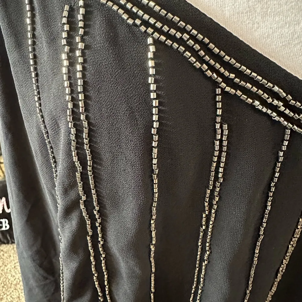 Torrid 2X Sophie Black Swing Tank Embellished Silver Beading New NWT - Image 2