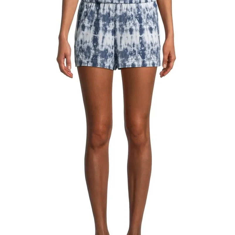 Women’s time &‎ true tie dye beach shorts large Blue - Image 2