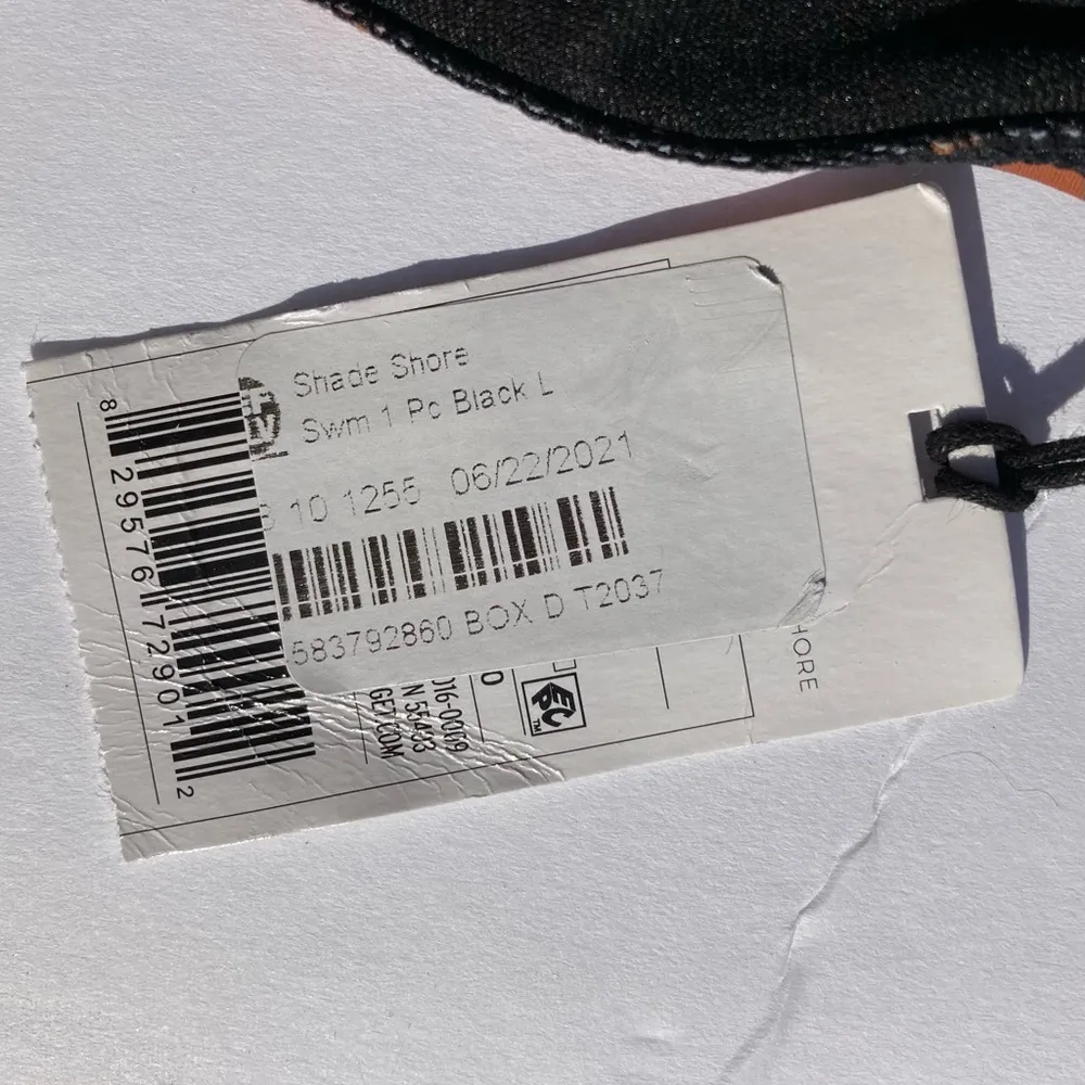 Shade & Shore Swimsuit L One Piece Animal Print High Neck Cheeky Zip Back NWOT - Image 11