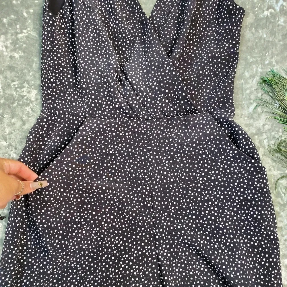 Sam Edelman Enchanted Kiss Polka Dot Black Jumpsuit - Image 4