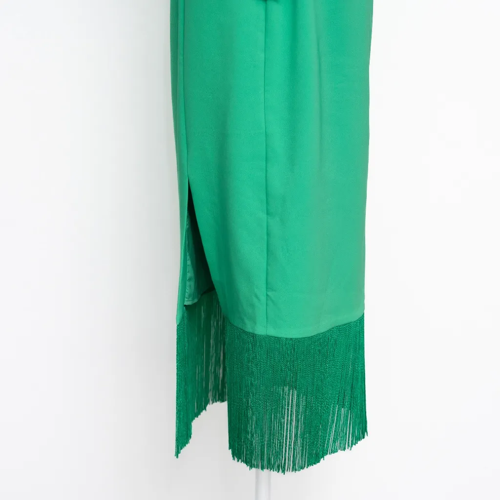 Adrianna Papell - Stretch Crepe Fringe Midi Dress - Image 7