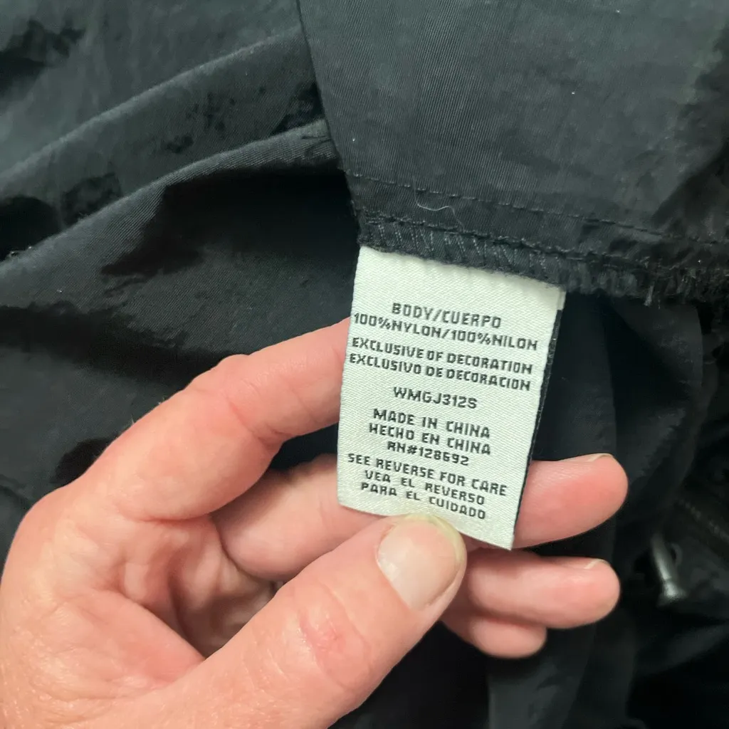 Steve‎ Madden NYC Set Black Parachute Jumpsuit Jacket Size Medium Y2K Gorpcore - Image 10