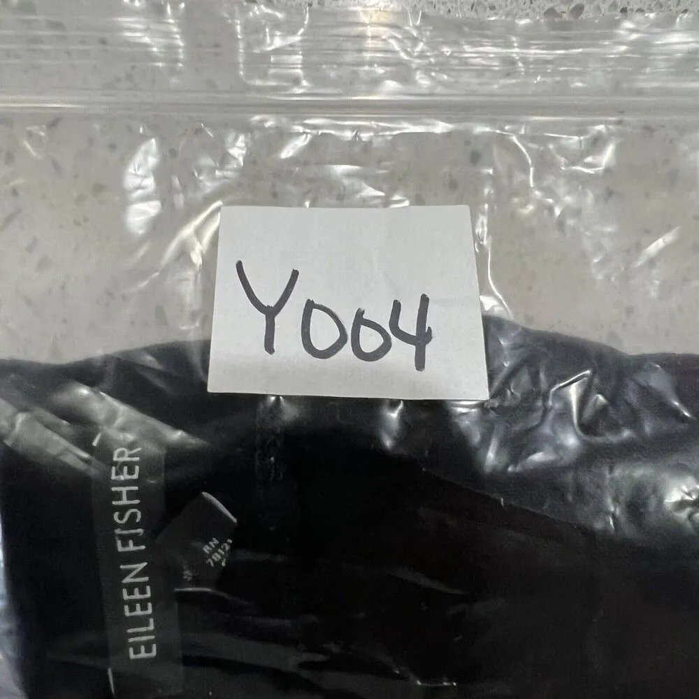 Eileen Fisher Size L Pants Stretch Crepe Ankle Trousers Elastic Waist Pull On - Image 10