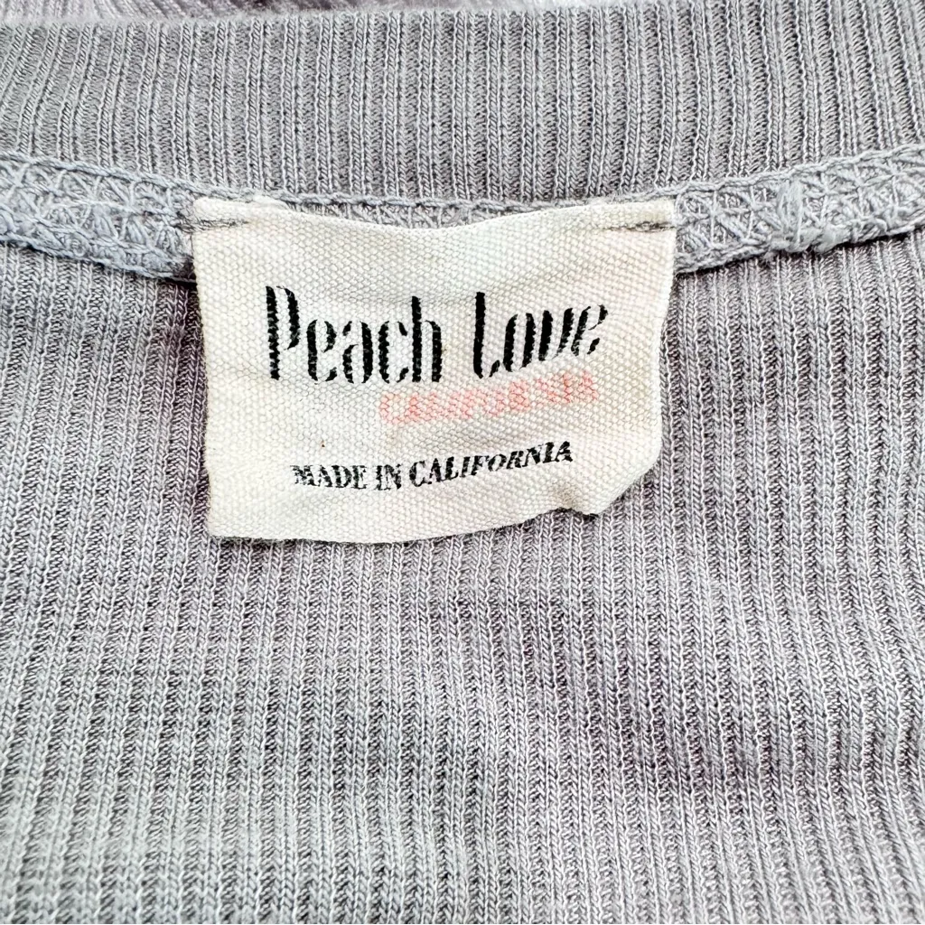 Peach Love California‎ Grey Ombre Dip Dye Tunic Flowy Boho Top Tie Dye Size S - Image 5