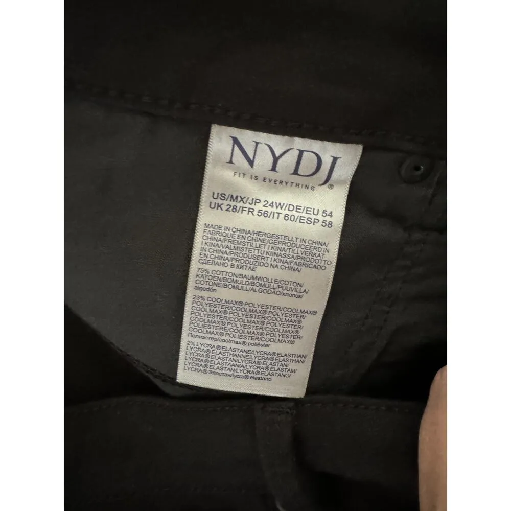 NYDJ Margot Girlfriend Cool Embrace Black 24W Lift Tuck Technology NWT - Image 3