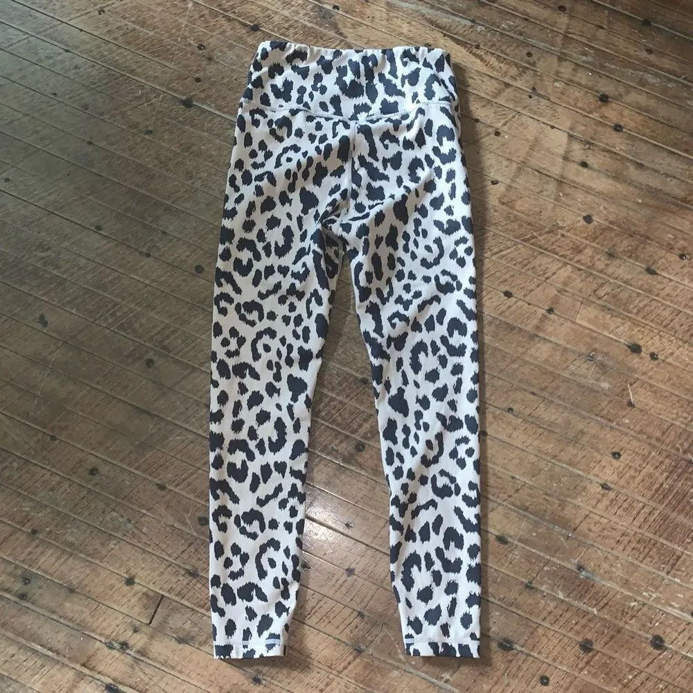 All Fenix high waist cheetah print luxe S Athleisure leggings Tan - Image 5