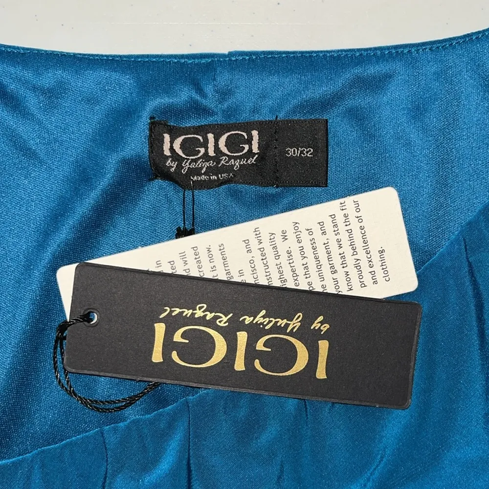 IGIGI by Yuliya Raquel NWT Size 30/32 Blue - Image 6