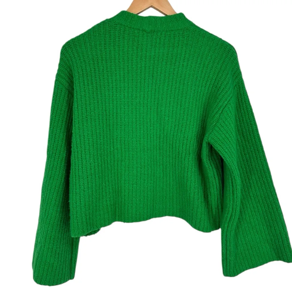 L’academie Sachiye Oversized Crewneck in Green size XS Long Sleeve Cozy Soft - Image 9