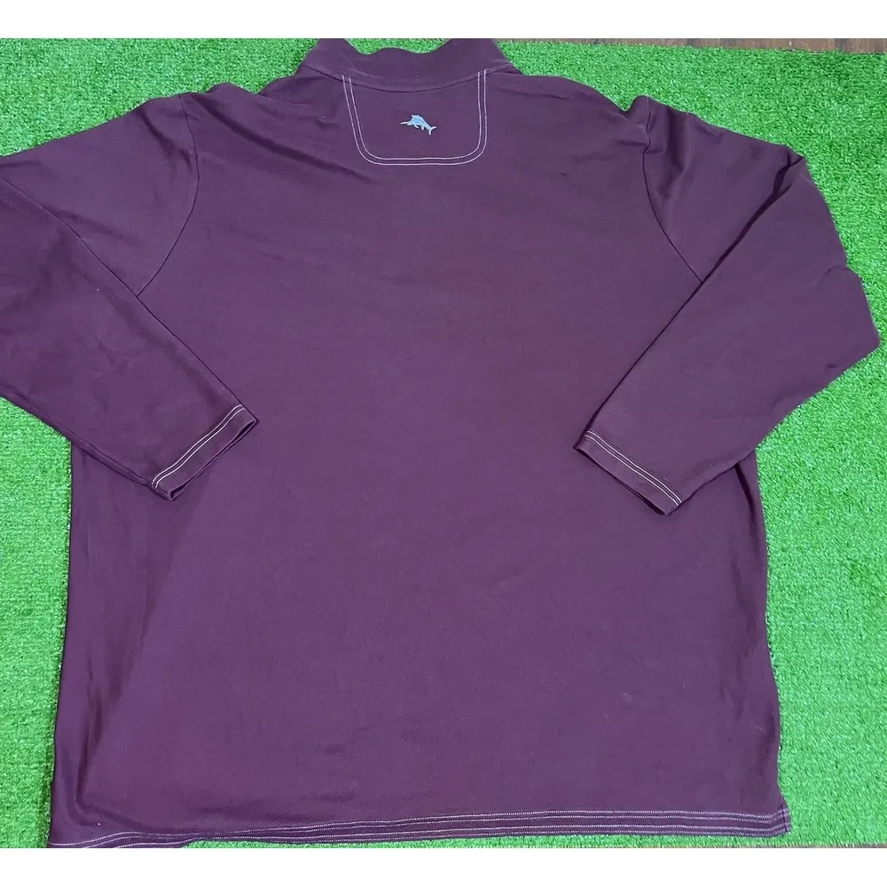Texas A&M 1/4 zip 4XL aggies tommy bahama pullover‎ maroon supima Cotton Jacket - Image 7