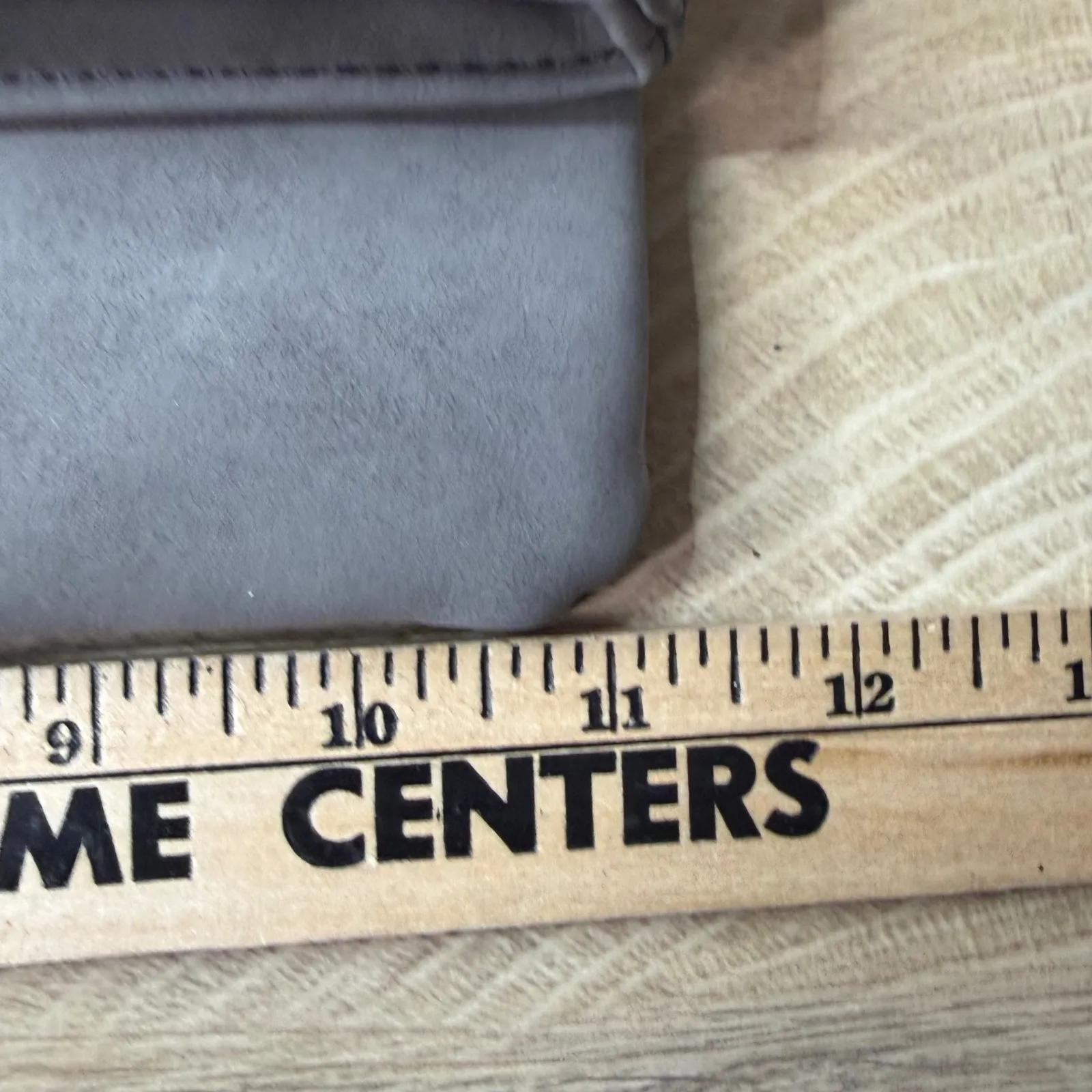 ION Color Brilliance Majestic Gray Embossed Foldover Clutch Tassel Purse Bag - Image 8