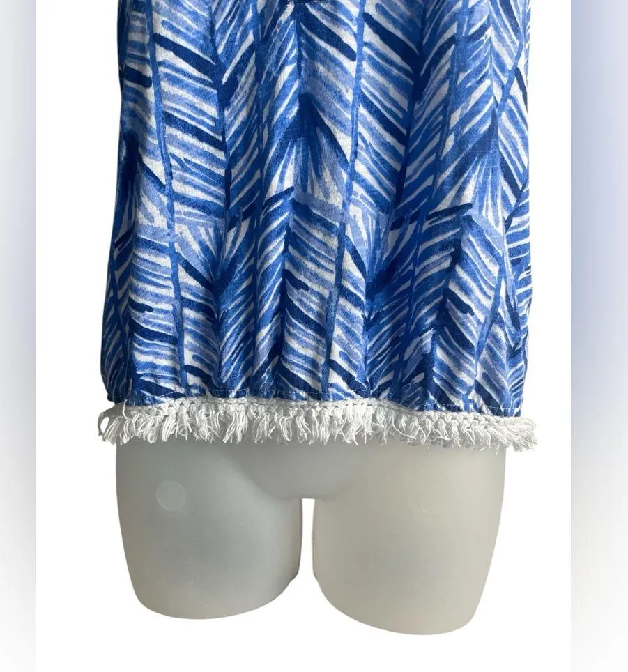 Lilly Pulitzer Lapis Blue Costa Kipper Top Size Small - Image 3