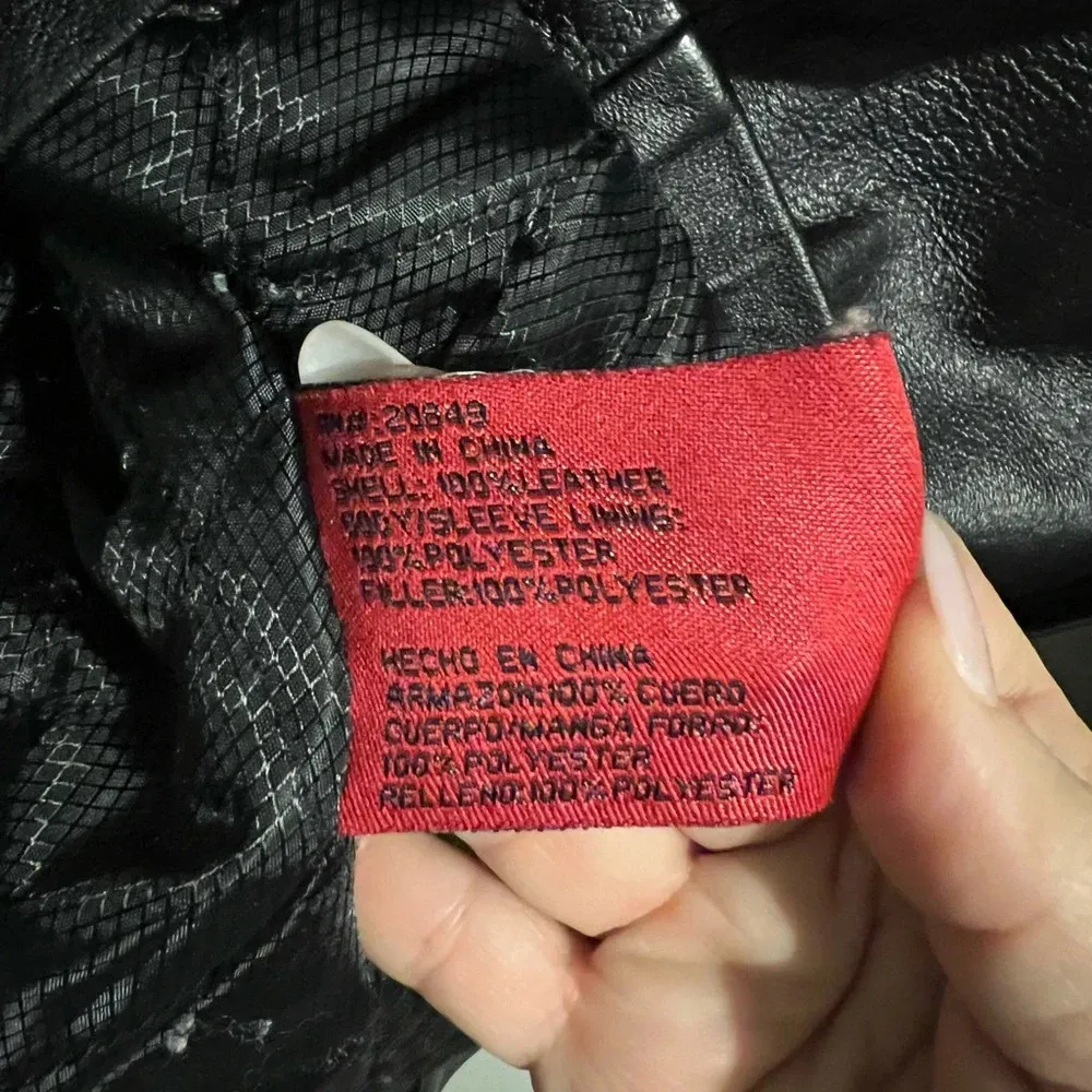 Vintage Leather Jacket Excelled Collection 1X Plus Size Black Zip Up Coat - Image 4