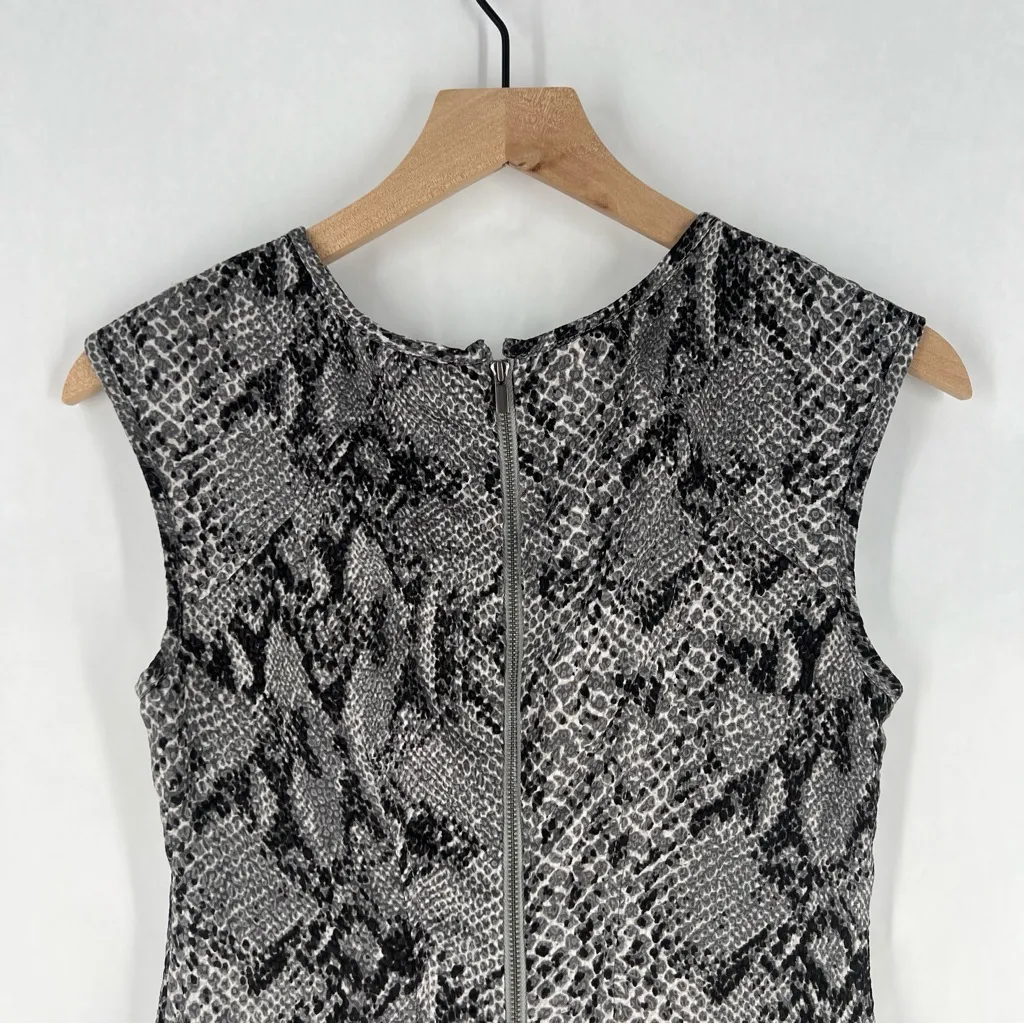 Ann Taylor Snake Print Drop Waist Pleated Sleeveless Dress Size‎ 0 - Image 10
