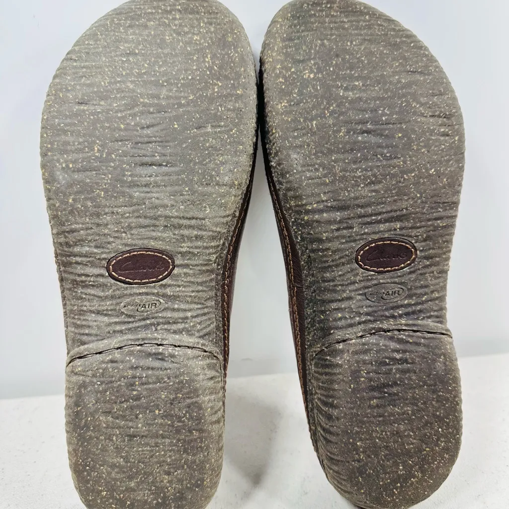 Clarks Dark Brown Leather Loafers size 6,5 - Image 7