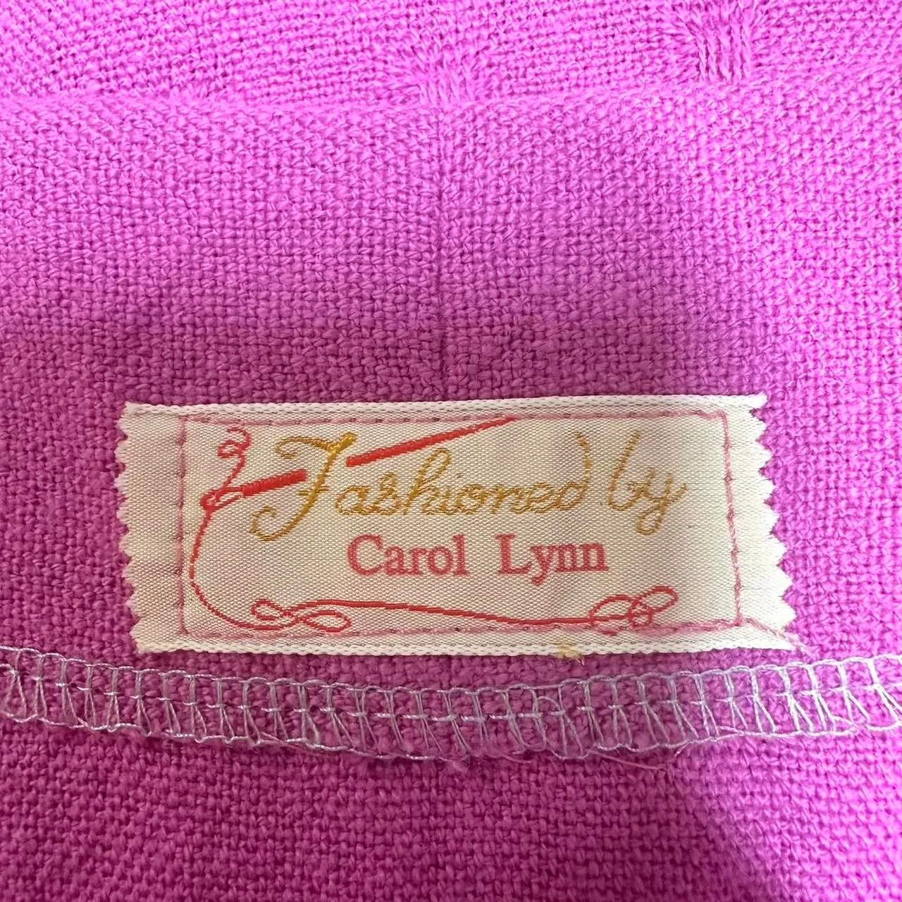 HANDMADE Pink Square Neck Button Front‎ Vest Princess Seams Women's L Corset Purple Size L - Image 5