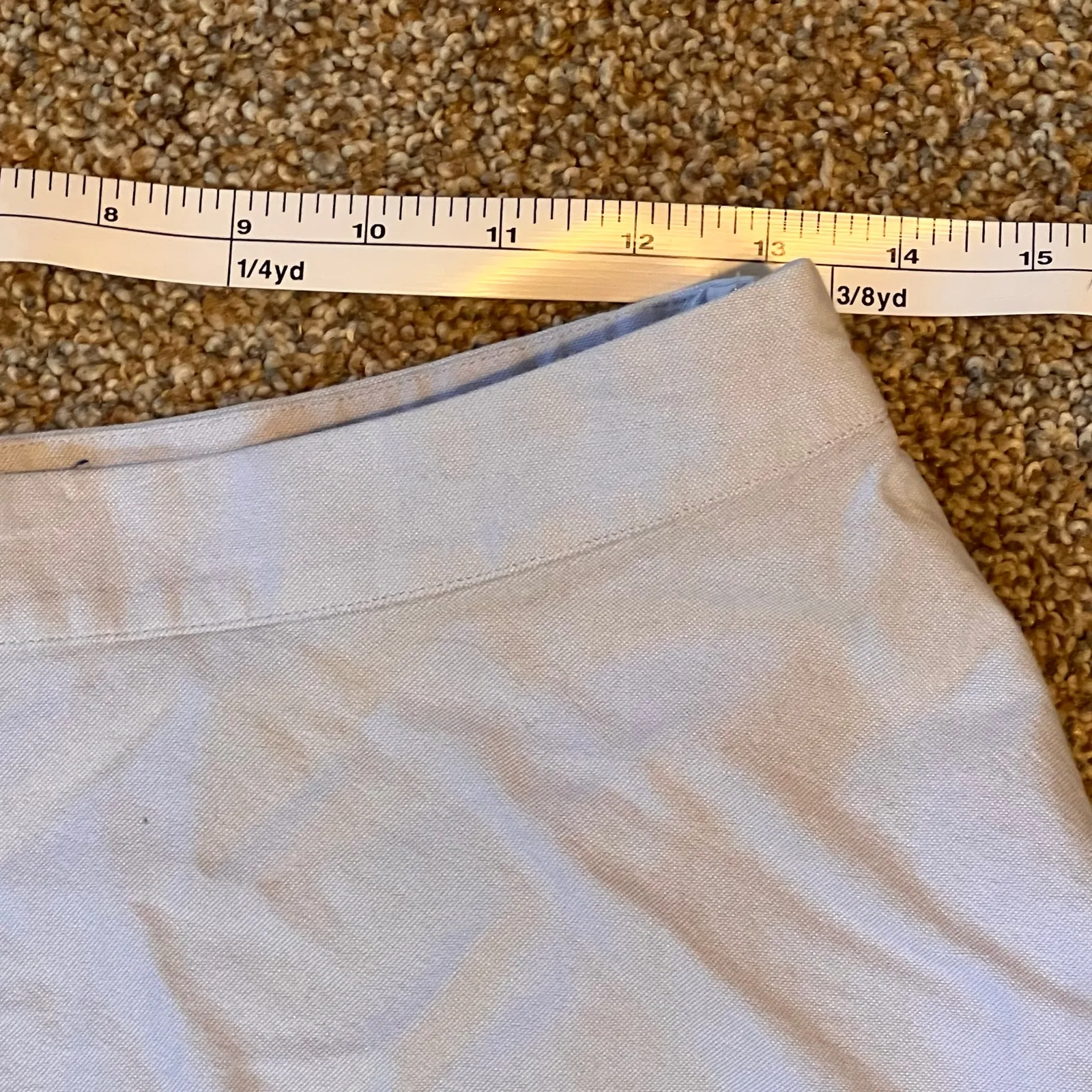 Vineyard Vines Border Stripe Oxford Swing Skirt.  Blue/Yellow.  Size 0 - Image 4