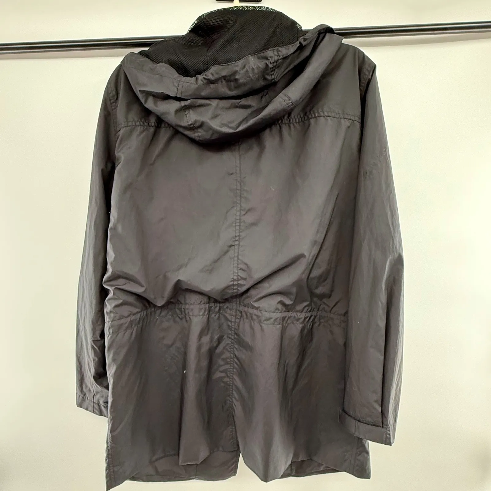 Lauren Ralph Lauren Hooded Utility Jacket Women's Medium Black Toggle Closure - Image 10