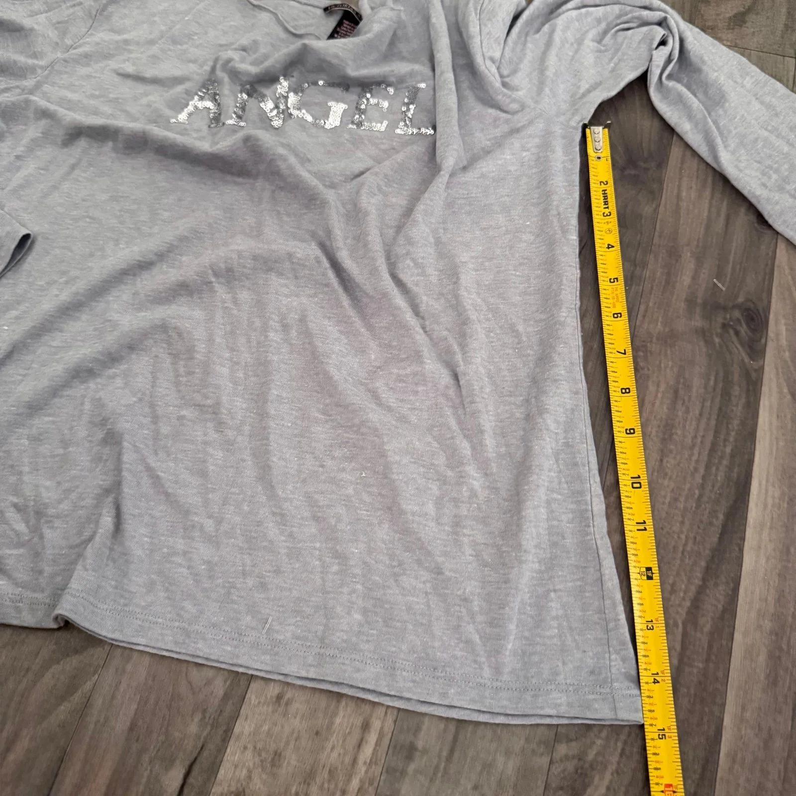 Victoria’s Secret Angel Y2K sequin embellished long sleeve scoop neck top - Image 4