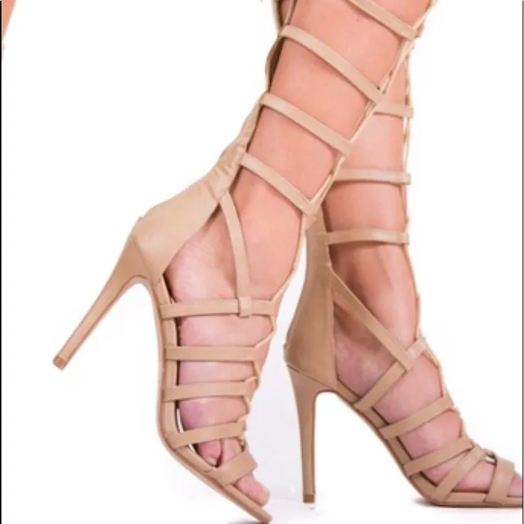 CITY CHIC CAGED GLADIATOR HEELS - Image 5