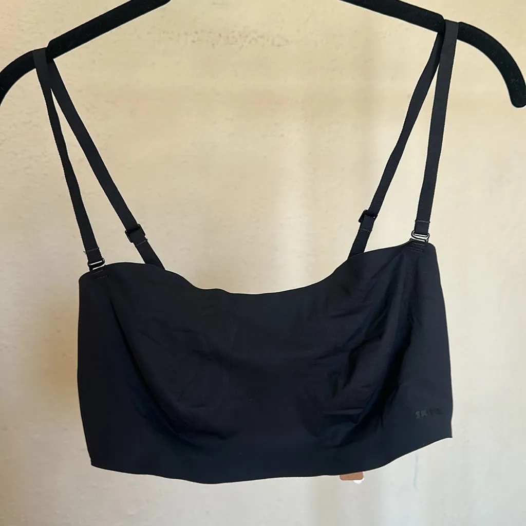 SKIMS NAKED BANDEAU BRA IN ONYX NWT‎ strapless size XXS - Image 8