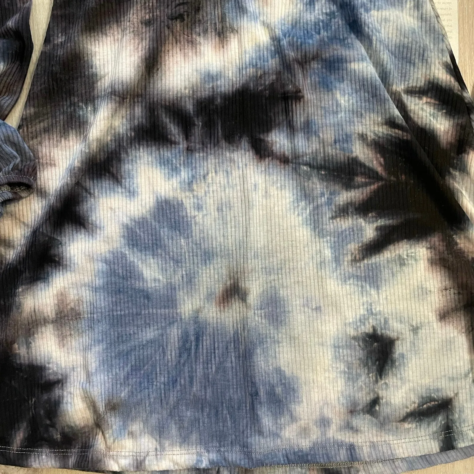 NWT Ke•Ned•ik tie dye knit dress navy size Large Blue - Image 11