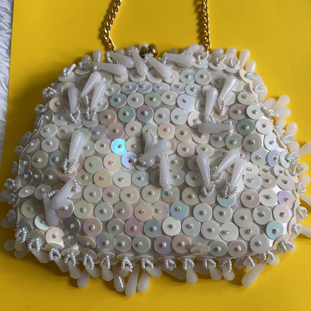 New women’s Formal vintage retro beaded rare unique small clutch bag - Image 10